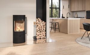 LOTUS ORBIS 1 | FRITSTÅENDE BRÆNDEOVN | SORT